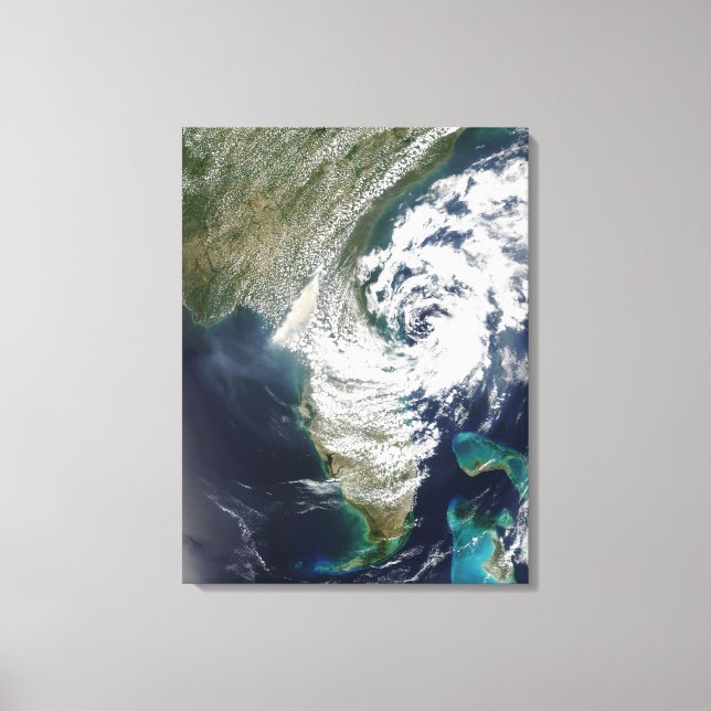 Fires and smoke in Georgia and Florida Canvas Print (Front)