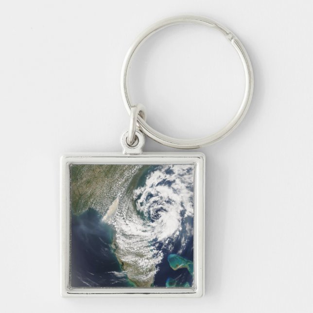 Fires and smoke in Georgia and Florida Keychain (Front)