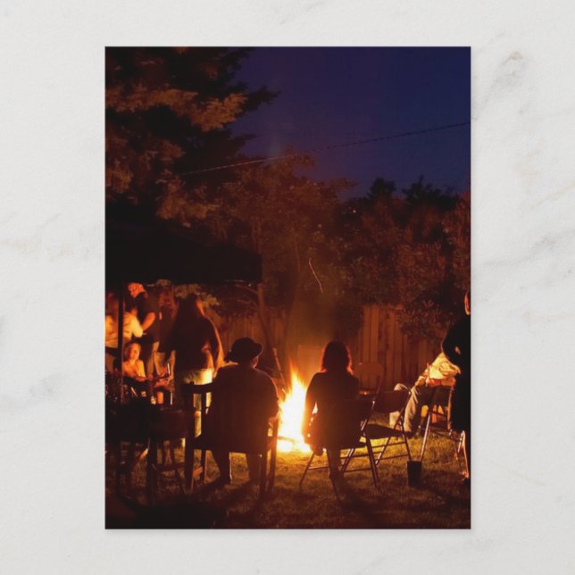 Fires At Night Postcard (Front)