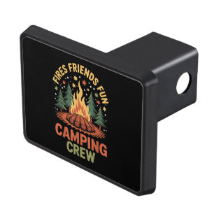 Fires Friends Fun Camping Hitch Cover