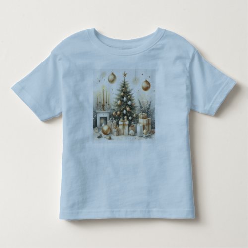 Fireside Festivities Christmas Radiance Revelry Toddler T_shirt