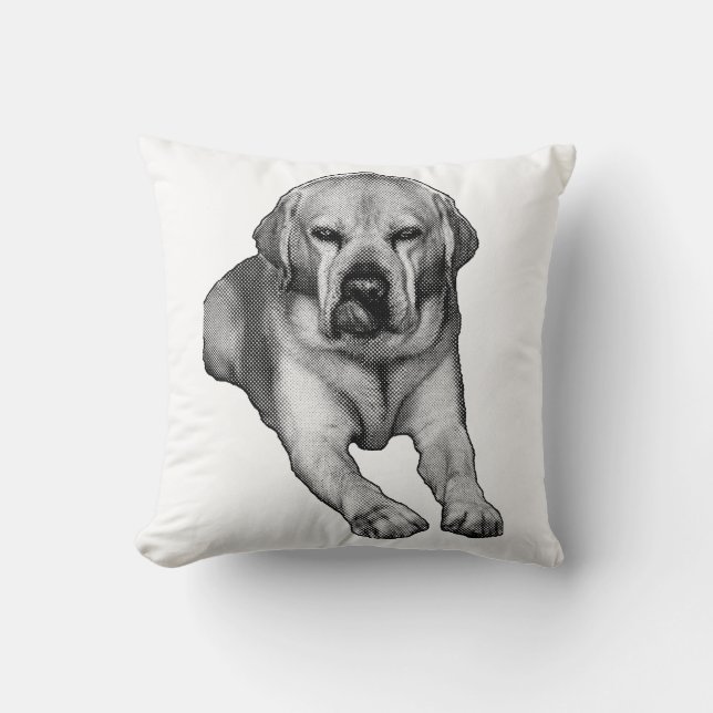 Fireside Tale in Ink Throw Pillow (Front)