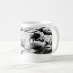 Fireside Terrier on Winter Blanket Coffee Mug