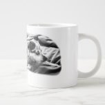 Fireside Terrier on Winter Blanket Giant Coffee Mug