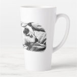 Fireside Terrier with Snow-Kissed Speckles Latte Mug