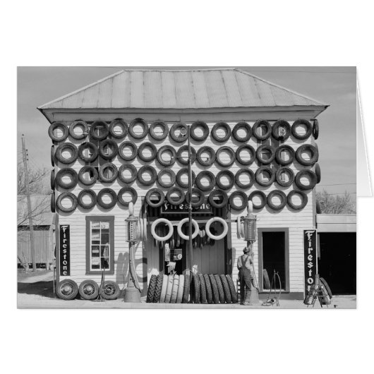 Firestone Tire Shop, 1940 Cards (Front Horizontal)