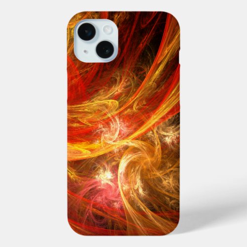Firestorm Abstract Art iPhone 15 Plus Case
