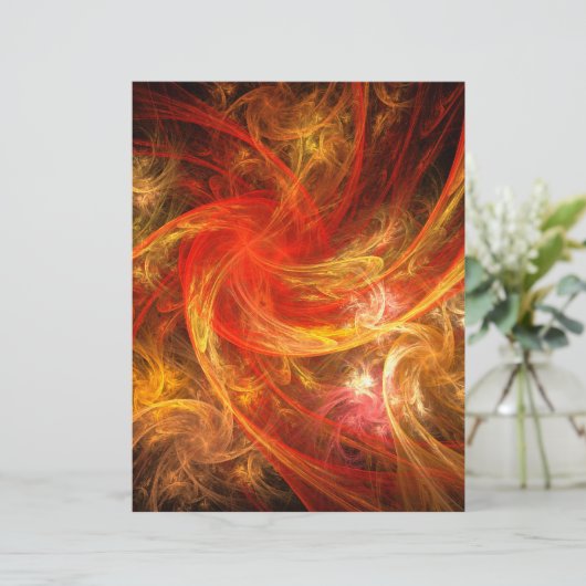 Firestorm Abstract Art Letterhead (Standing Front)