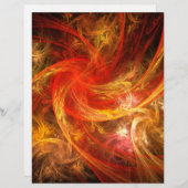 Firestorm Abstract Art Letterhead (Front/Back)