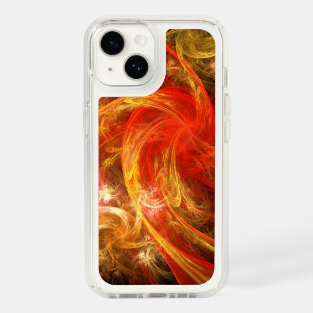Firestorm Abstract Art Speck iPhone Case (Front)