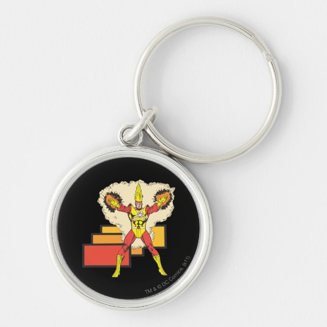 Firestorm In His Element Keychain (Front)