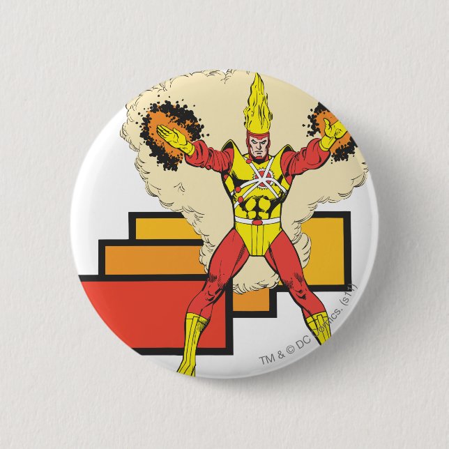 Firestorm In His Element Pinback Button (Front)