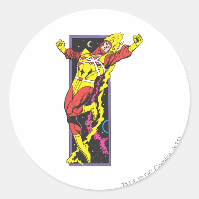 Firestorm Leaps Classic Round Sticker (Front)