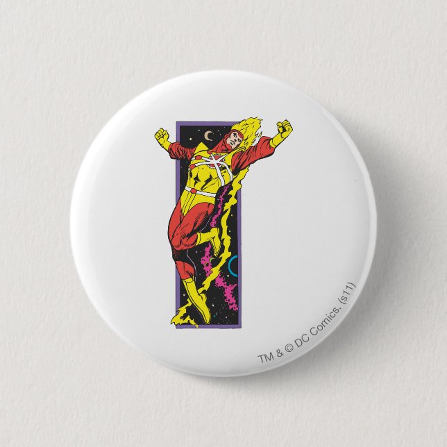 Firestorm Leaps Pinback Button (Front)