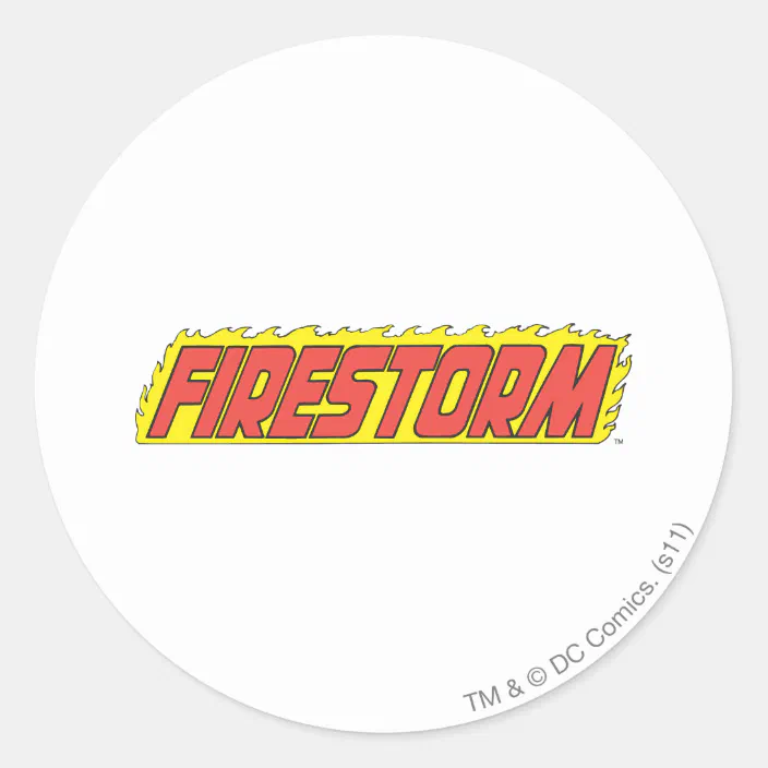 Firestorm Logo Classic Round Sticker Zazzle Com