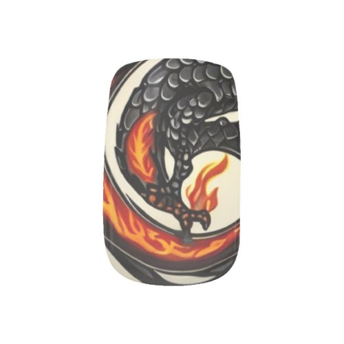 Firestorm Majesty Mythical Dragon Elegance Minx Nail Art