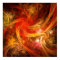 Firestorm Modern Abstract Art Red Gold Energy