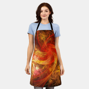 Firestorm Nova Abstract Art Apron