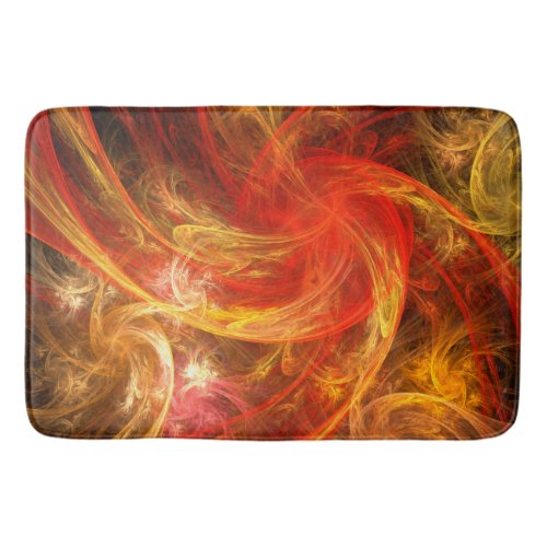 Firestorm Nova Abstract Art Bathroom Mat