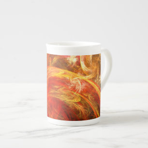 Firestorm Nova Abstract Art Bone China Mug