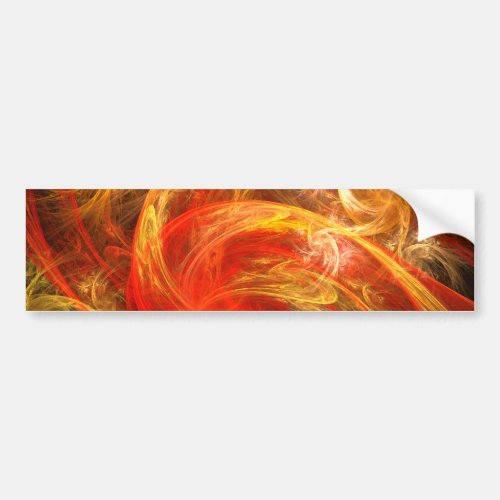 Firestorm Nova Abstract Art Bumper Sticker