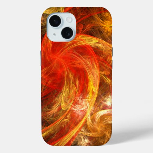 Firestorm Nova Abstract Art iPhone 15 Case