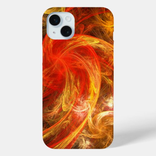 Firestorm Nova Abstract Art iPhone 15 Plus Case