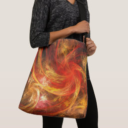 Firestorm Nova Abstract Art Cross Body Crossbody Bag