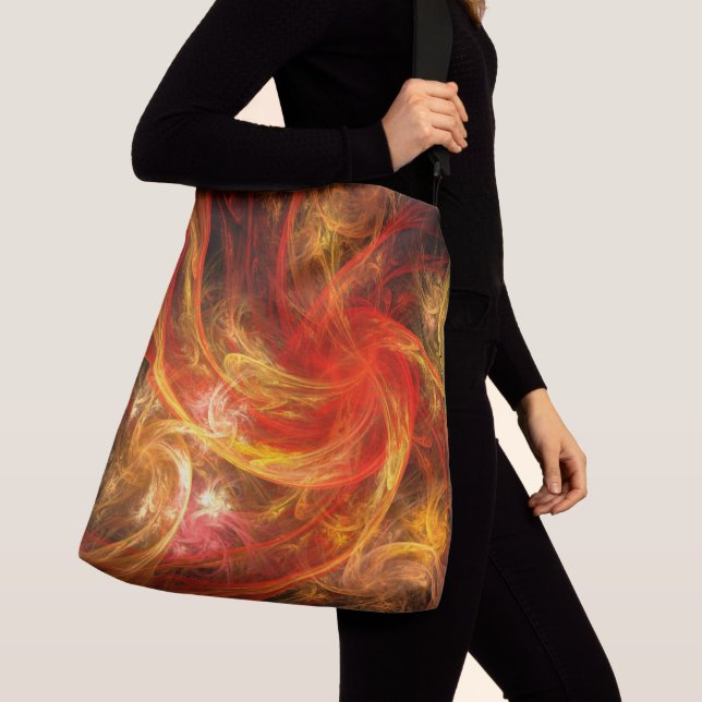 Firestorm Nova Abstract Art Cross Body Crossbody Bag (Close Up)