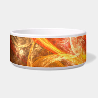 Firestorm Nova Abstract Art Dog Bowl