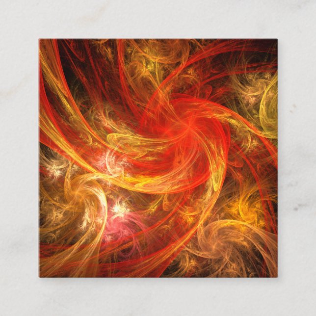 Firestorm Nova Abstract Art Enclosure Card (Front)