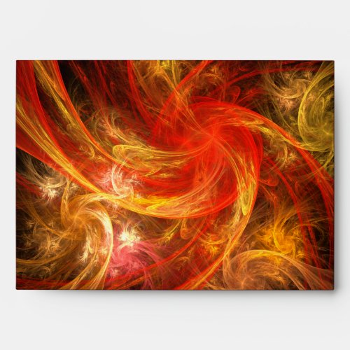 Firestorm Nova Abstract Art Envelope