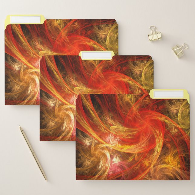 Firestorm Nova Abstract Art File Folder (Set)