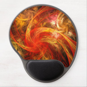 Firestorm Nova Abstract Art Gel Mousepad
