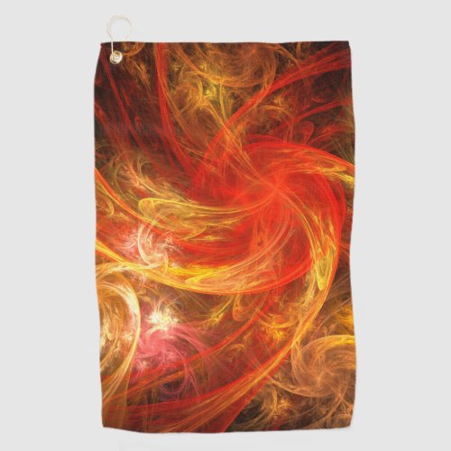 Firestorm Nova Abstract Art Golf Towel