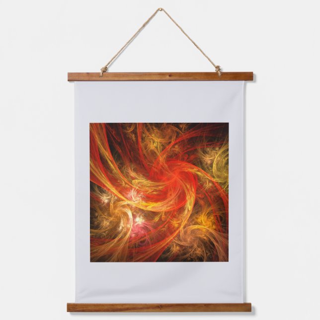 Firestorm Nova Abstract Art Hanging Tapestry (Front)