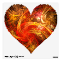Firestorm Nova Abstract Art Heart Wall Sticker