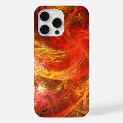 Firestorm Nova Abstract Art iPhone 15 Pro Max Case