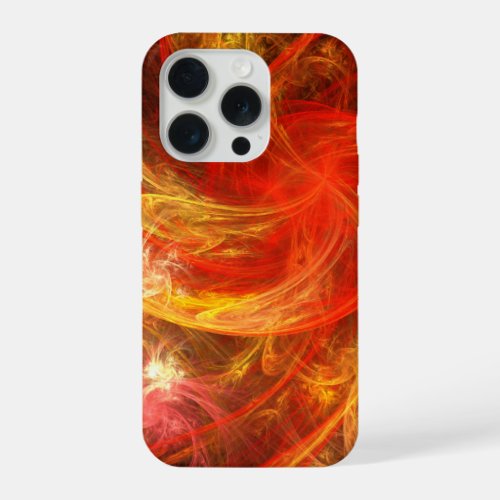 Firestorm Nova Abstract Art iPhone 15 Pro Case