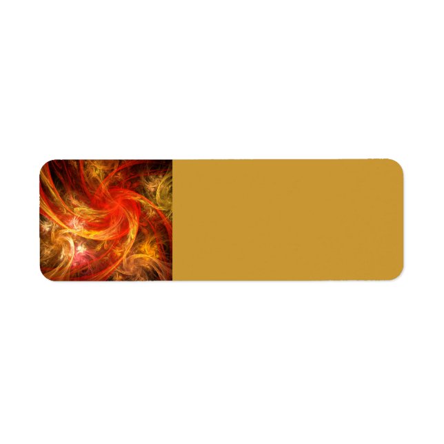 Firestorm Nova Abstract Art Label (Front)