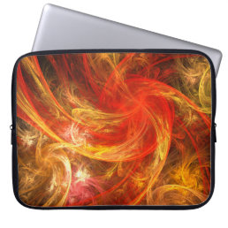 Firestorm Nova Abstract Art Laptop Sleeve