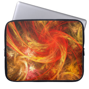Firestorm Nova Abstract Art Laptop Sleeve
