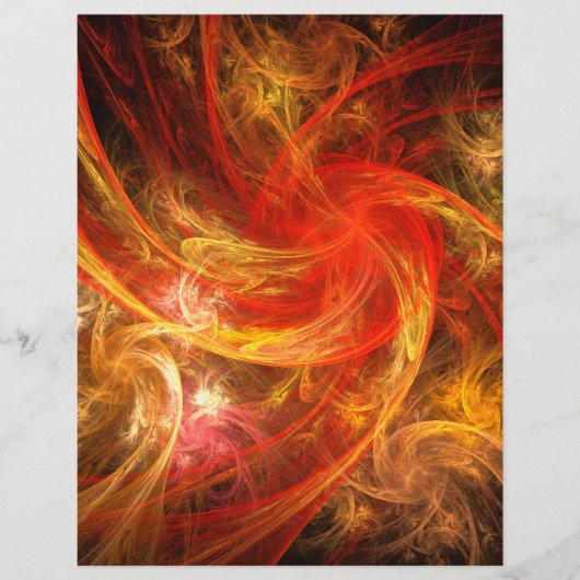Firestorm Nova Abstract Art Letterhead (Front)