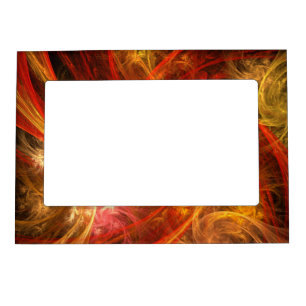 Firestorm Nova Abstract Art Magnetic Photo Frame