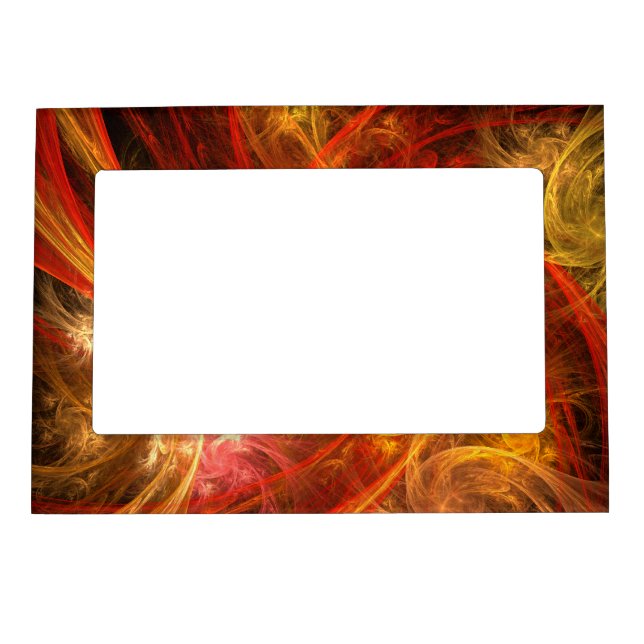 Firestorm Nova Abstract Art Magnetic Photo Frame (Front)