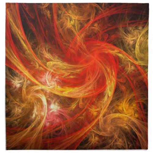 Firestorm Nova Abstract Art Napkin