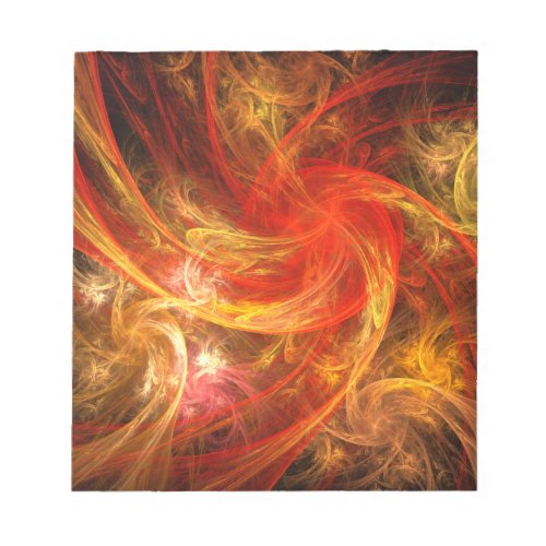 Firestorm Nova Abstract Art Notepad