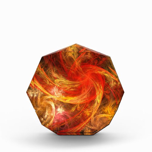 Firestorm Nova Abstract Art Octagon Award