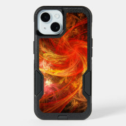 Firestorm Nova Abstract Art iPhone 15 Case