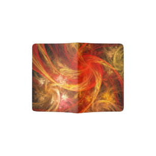 Firestorm Nova Abstract Art Passport Holder